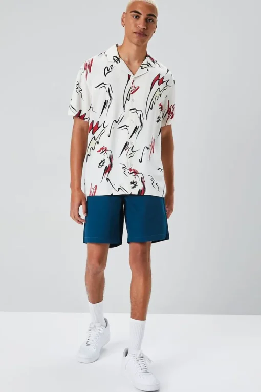 Abstract Doodle Print Shirt