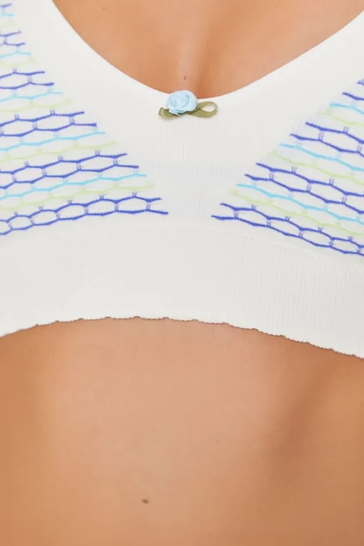 Abstract Rosette Seamless Bralette