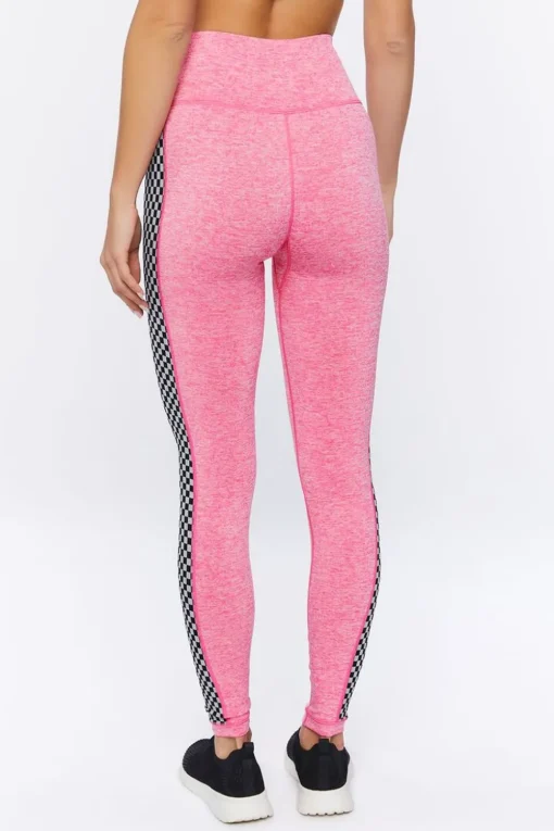 Active Checkered-Trim Leggings