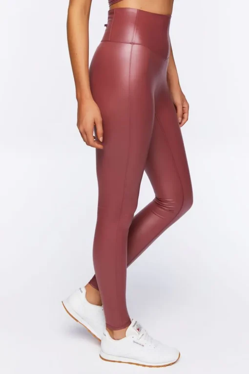 Active Faux Leather Leggings