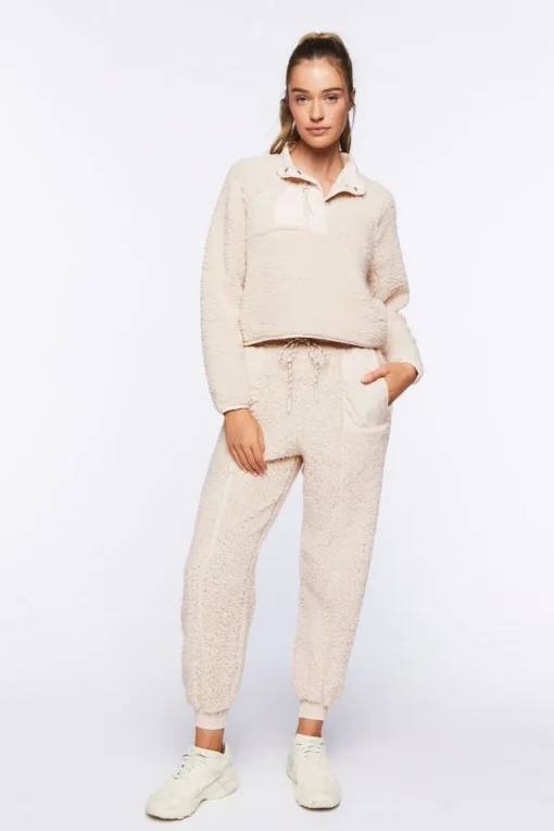Active Faux Shearling Pullover