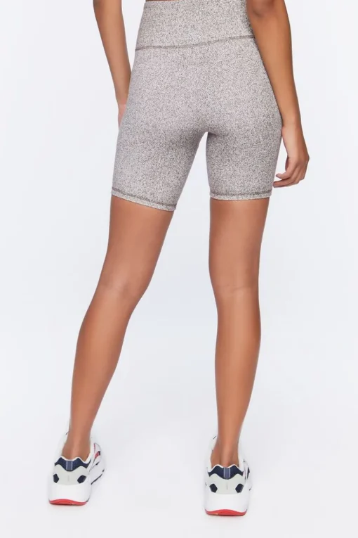 Active Heathered Biker Shorts
