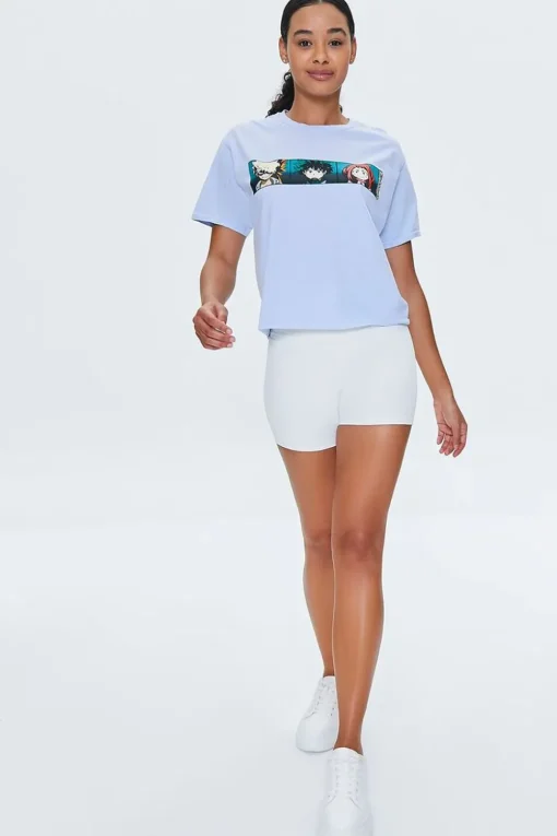 Active High-Rise Biker Shorts