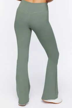 Active Notched-Waist Flare Leggings