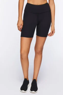 Active Ribbed Biker Shorts