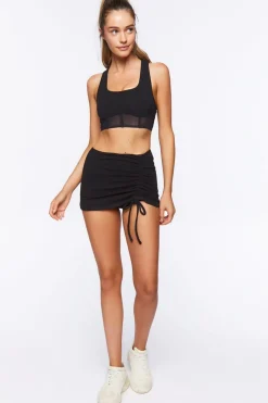 Active Ruched Mini Skirt