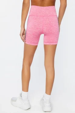 Active Seamless Checkered Biker Shorts