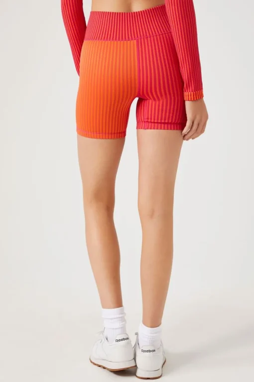 Active Seamless Colorblock Biker Shorts
