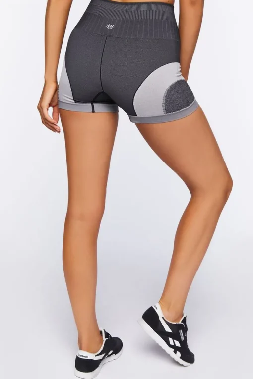 Active Seamless Colorblock Biker Shorts