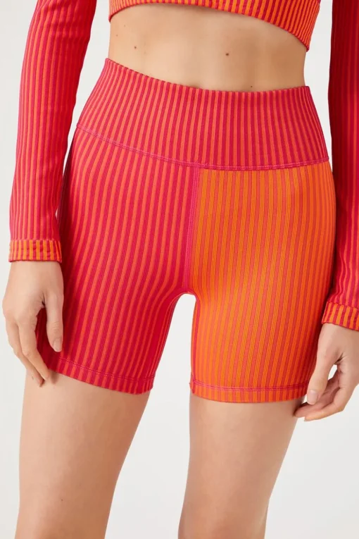 Active Seamless Colorblock Biker Shorts
