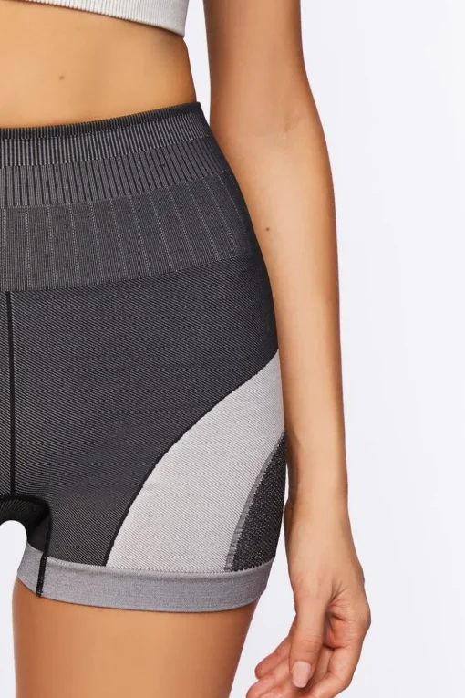 Active Seamless Colorblock Biker Shorts