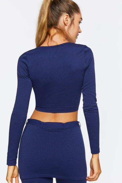 Active Seamless Long-Sleeve Crop Top