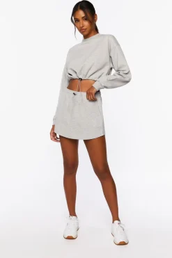 Active Toggle Drawstring Mini Skirt