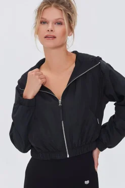 Active Zip-Up Hooded Windbreaker