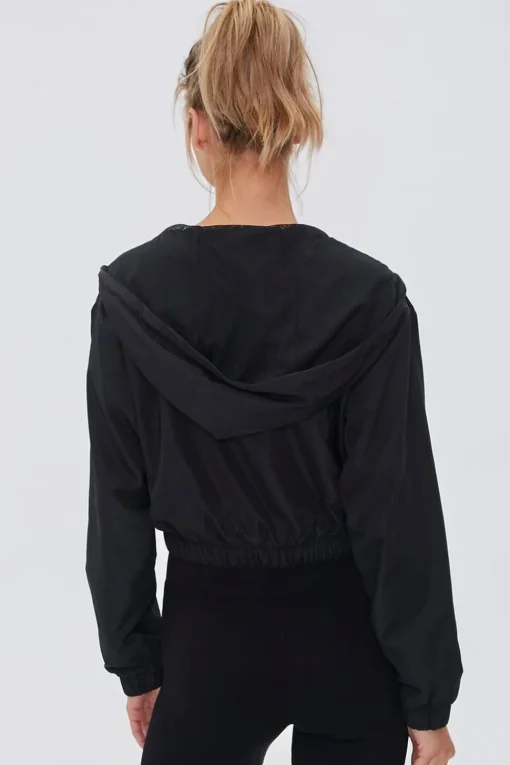 Active Zip-Up Hooded Windbreaker