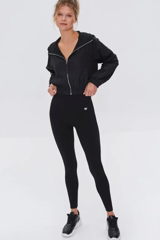 Active Zip-Up Hooded Windbreaker