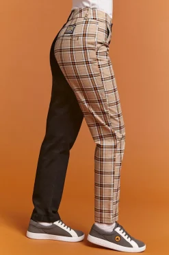 Airwalk Colorblock Plaid Pants