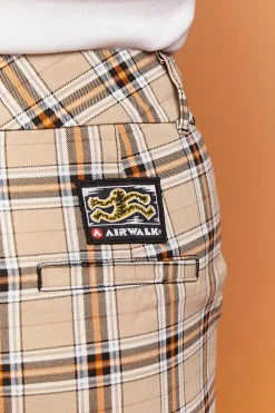 Airwalk Colorblock Plaid Pants