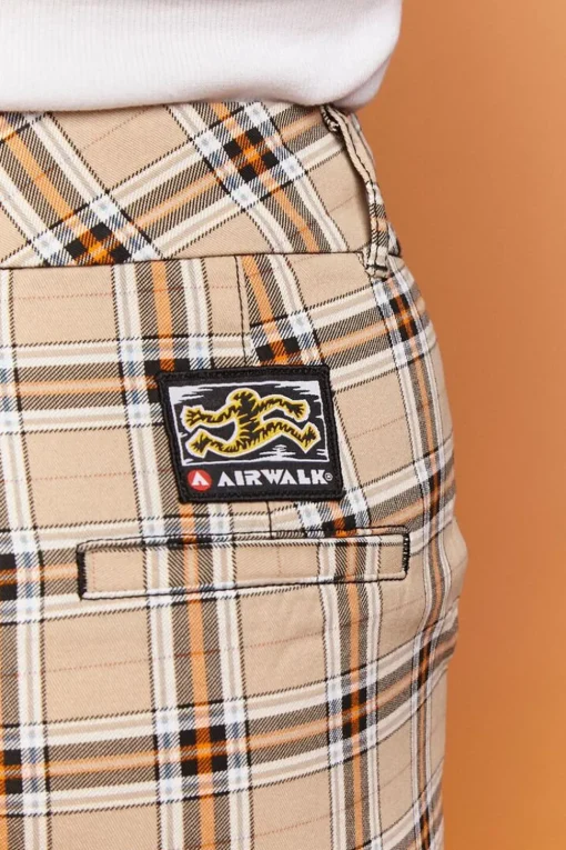 Airwalk Colorblock Plaid Pants