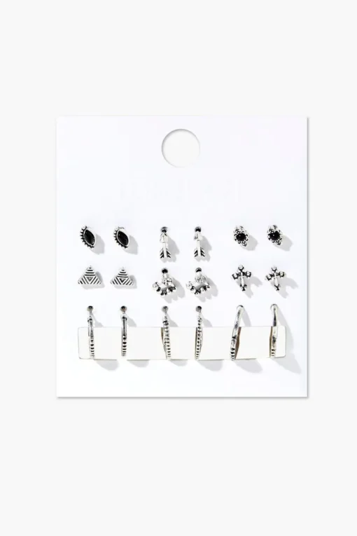 Assorted Stud & Hoop Earring Set