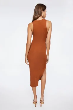 Asymmetrical Cutout Maxi Dress