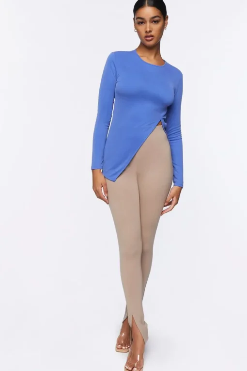 Asymmetrical Split-Hem Top
