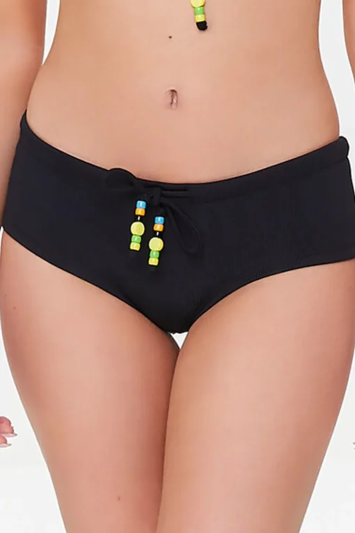 Beaded Boyshort Bikini Bottoms