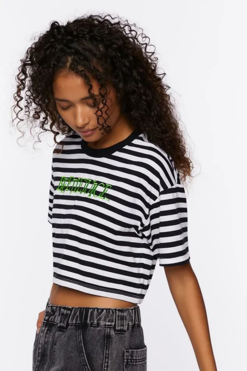 Beetlejuice Graphic Cropped Tee