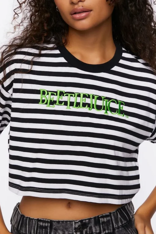 Beetlejuice Graphic Cropped Tee