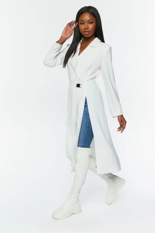Belted M-Slit Duster Jacket