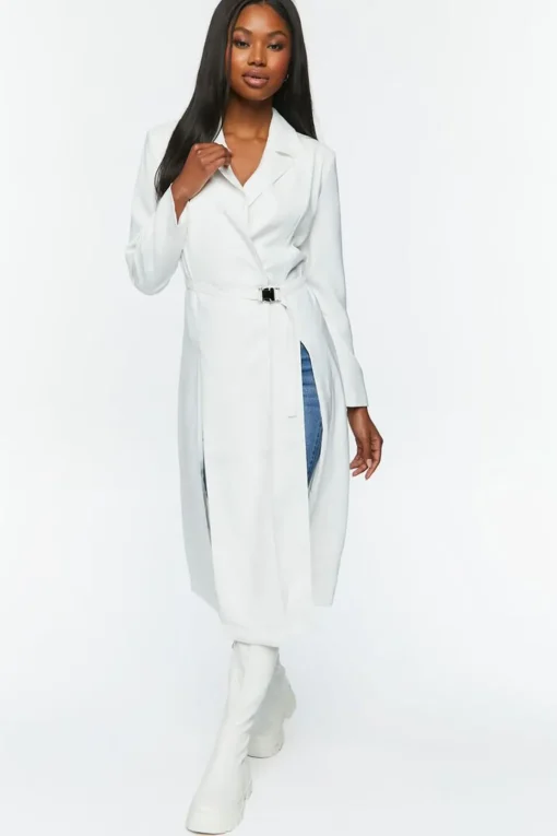 Belted M-Slit Duster Jacket