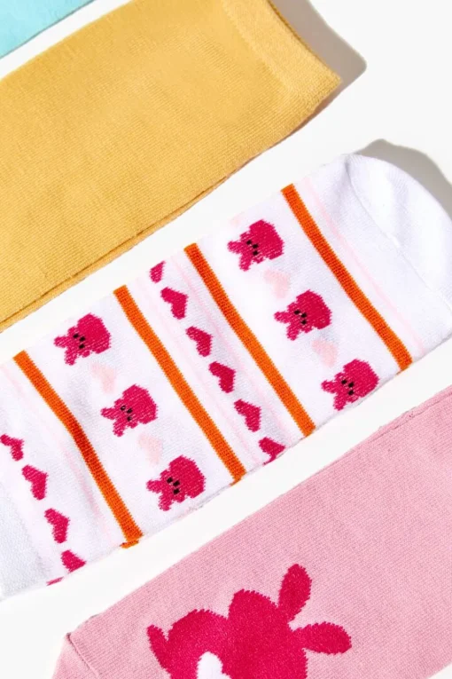 Bunny Ankle Sock Set - 5 Pack