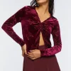 Burnout Butterfly Split-Front Top