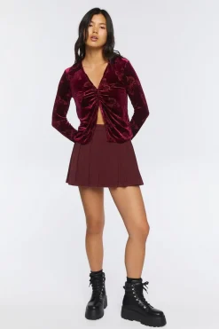 Burnout Butterfly Split-Front Top