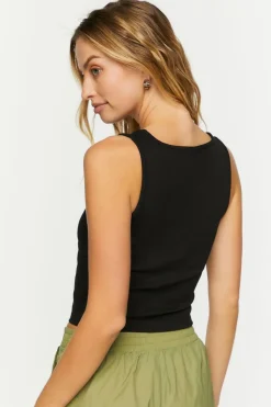 Bustier Square-Neck Crop Top