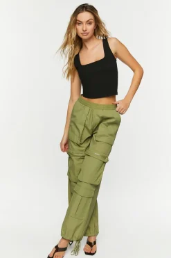 Bustier Square-Neck Crop Top