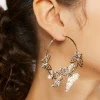 Butterfly Hoop Earrings