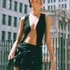 Butterfly Pendant Crop Top
