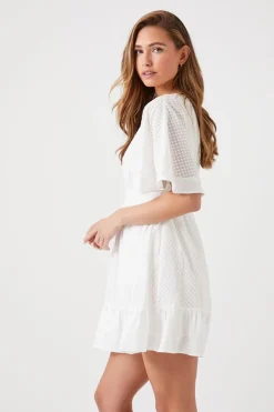 Butterfly-Sleeve Mini Dress