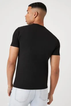 Cable Knit Crew Tee