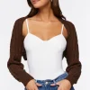 Cable Knit Shrug Sweater