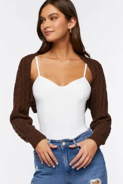 Cable Knit Shrug Sweater