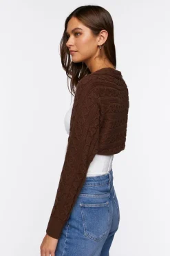 Cable Knit Shrug Sweater