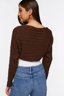 Cable Knit Shrug Sweater