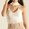 Caged Sweater-Knit Cami