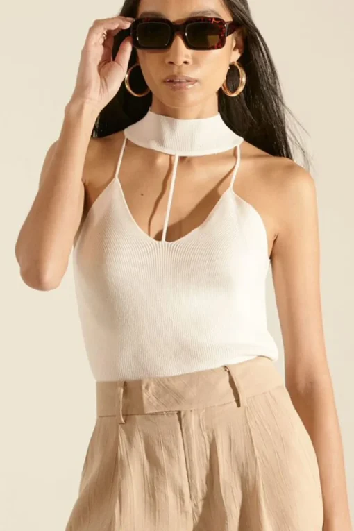 Caged Sweater-Knit Cami