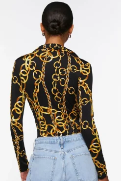 Chain Print Bodysuit