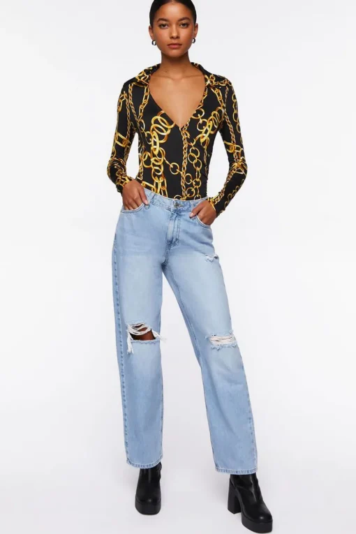 Chain Print Bodysuit