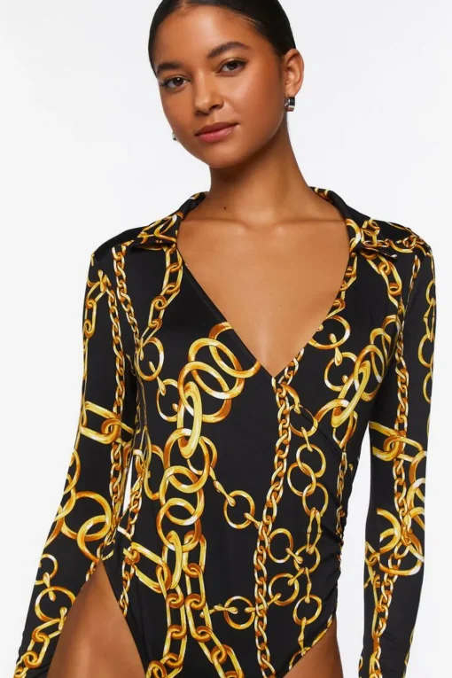 Chain Print Bodysuit
