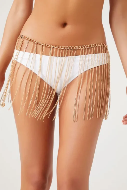 Chain-Fringe Belly Chain